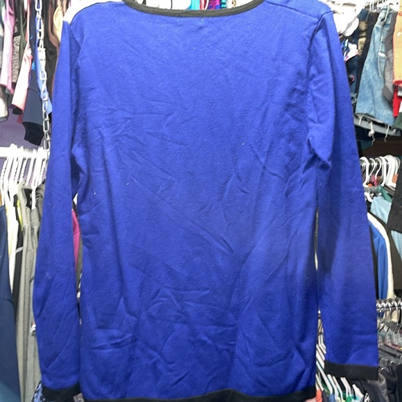 La Madona medium Blue and grey long sleeve sweater - Picture 6 of 7